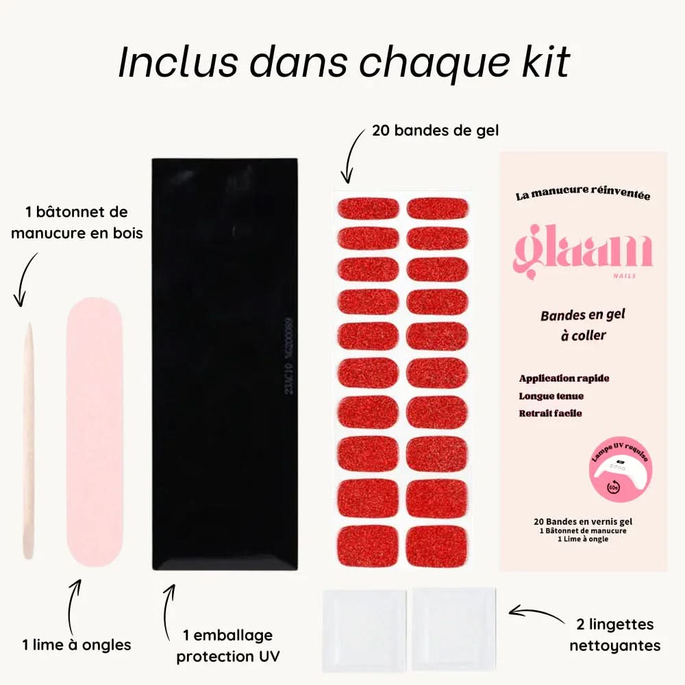 autocollant ongle gel uv