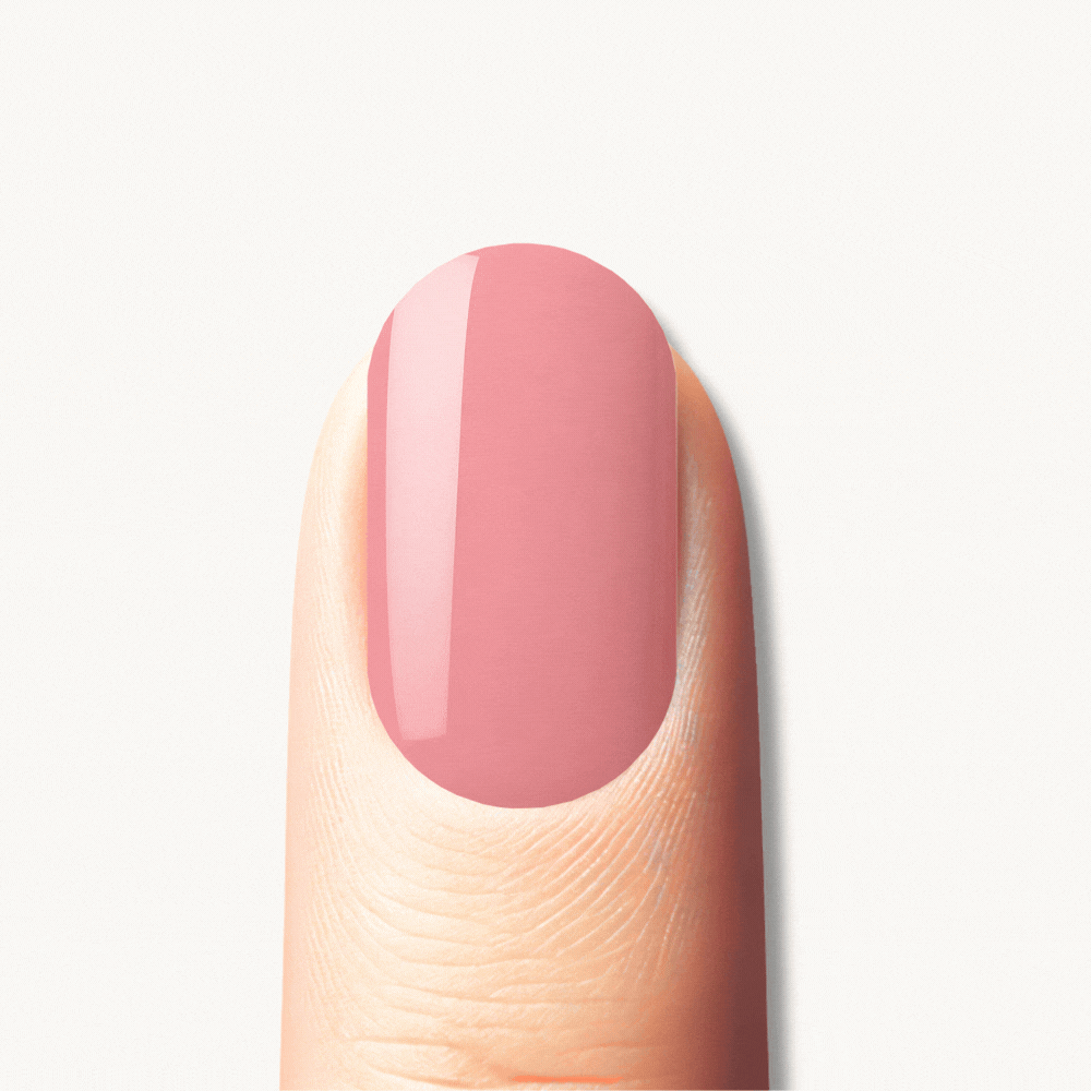 VICTOIRE dusty rose glitter ombré UV gel nail strips