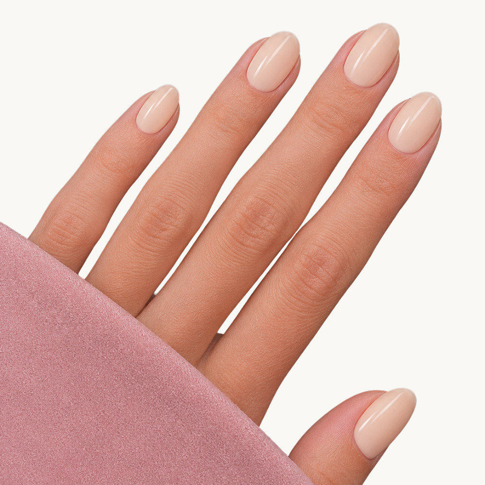 MILA pink beige nude UV gel nail strips