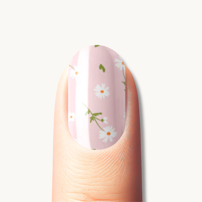 ELOISE pink floral UV gel nail strips
