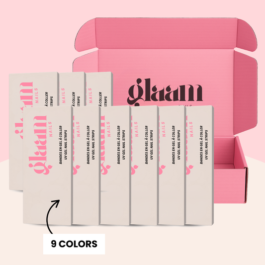 PACK OF 9 GLAAM NAILS