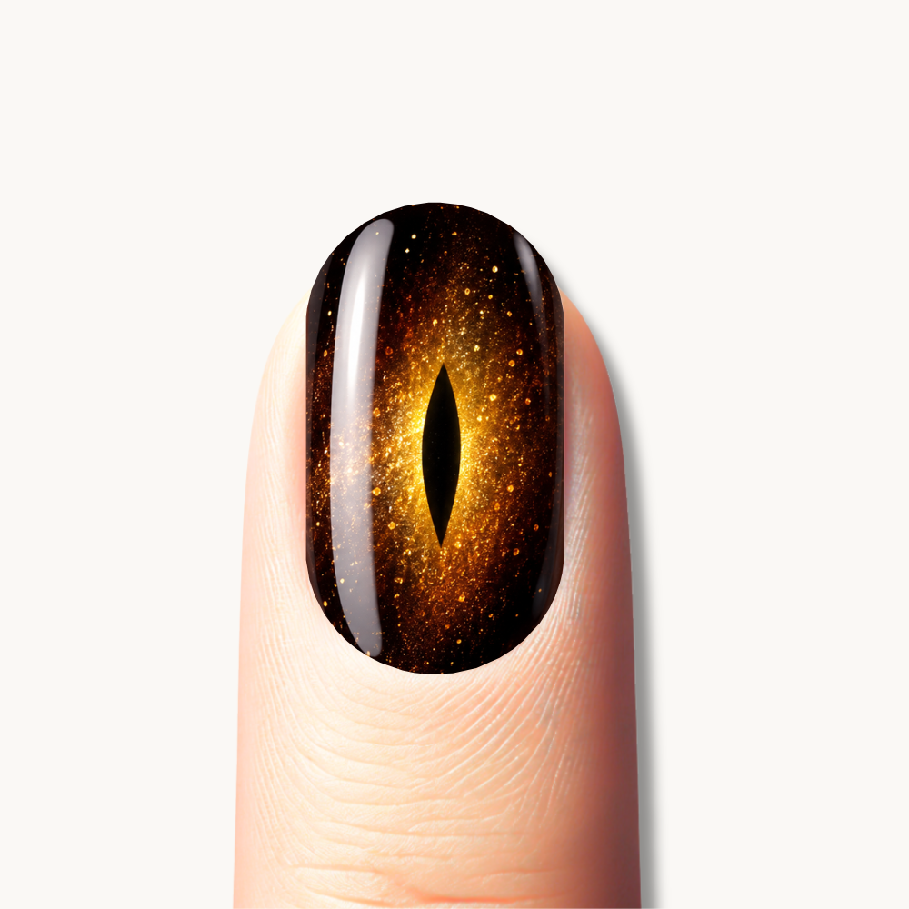 Goldin brown gel nails pailthendé
