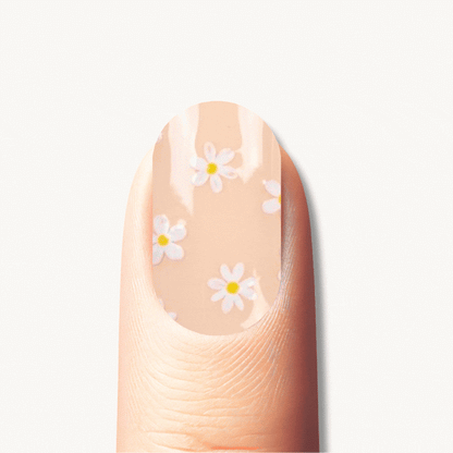 BENEDICT peach lilac mixed print UV gel nail strips