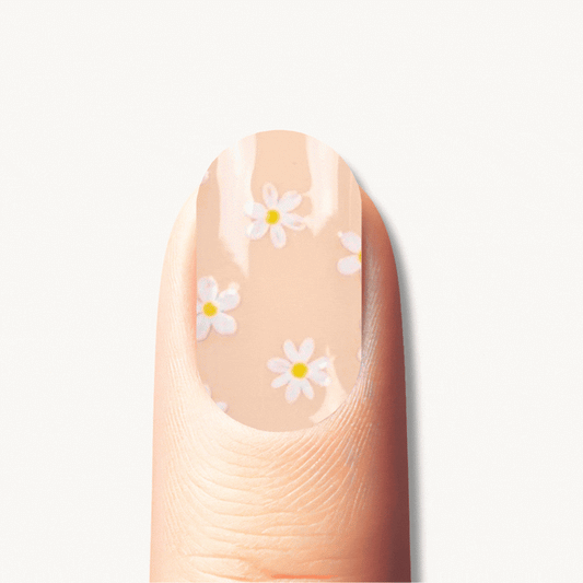 BENEDICT peach lilac mixed print UV gel nail strips
