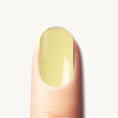 DANAE pastel yellow floral UV gel nail strips