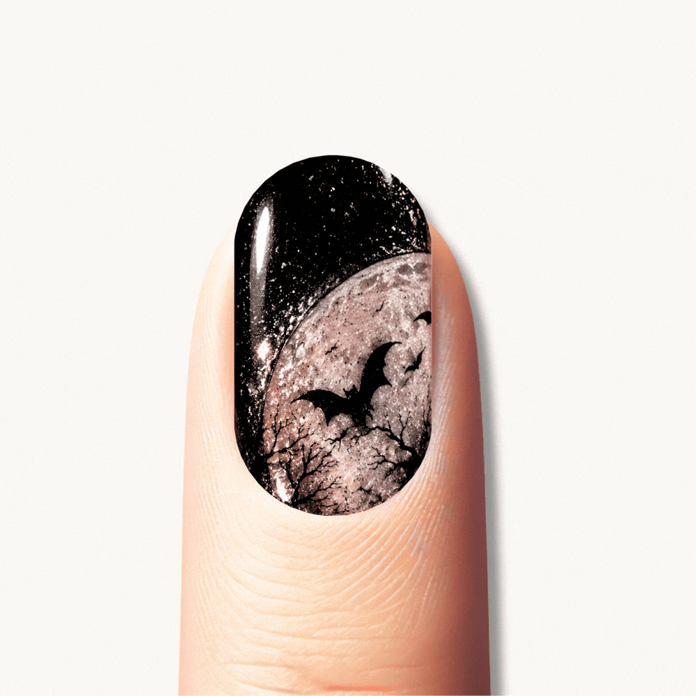 Sticker gel beige noir Hallowein
