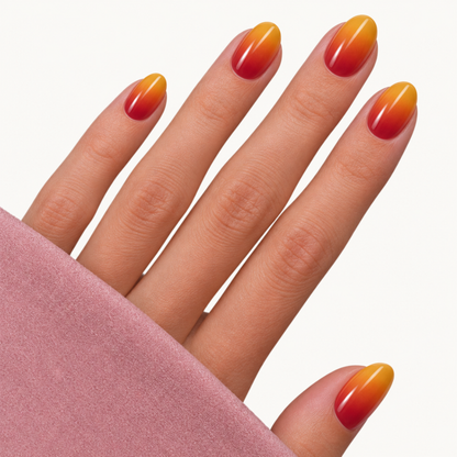 Nail sticker gel rorge orange